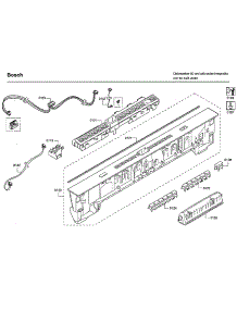 Control Panel parts for Bosch Dishwasher SHP65TL5UC/09 from AppliancePartsPros.com