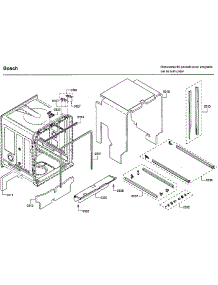 Frame parts for Bosch Dishwasher SHP65TL5UC/09 from AppliancePartsPros.com