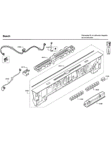 Control Panel parts for Bosch Dishwasher SHPM65W56N/01 from AppliancePartsPros.com