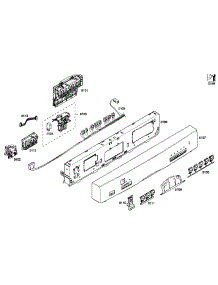 Control Panel parts for Bosch Dishwasher SHE55M15UC/59 from AppliancePartsPros.com