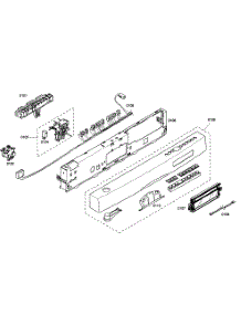 Control Panel parts for Bosch Dishwasher SHE68M02UC/47 from AppliancePartsPros.com