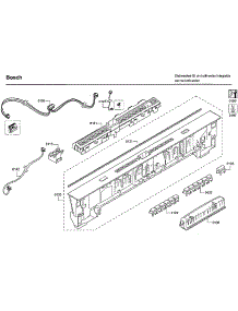 Control Panel parts for Bosch Dishwasher SHPM65W52N/01 from AppliancePartsPros.com