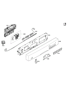 Control Panel parts for Bosch Dishwasher SHE43F15UC/56 from AppliancePartsPros.com