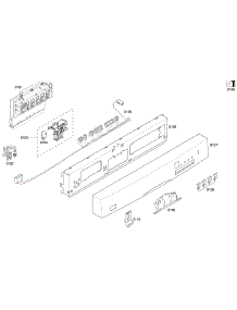 Control Panel parts for Bosch Dishwasher SHE43F05UC/56 from AppliancePartsPros.com