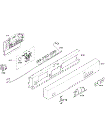 Control Panel parts for Bosch Dishwasher SHE43F05UC/52 from AppliancePartsPros.com