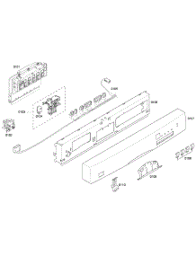 Control Panel parts for Bosch Dishwasher SHE43F05UC/50 from AppliancePartsPros.com
