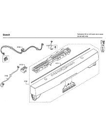 Control Panel parts for Bosch Dishwasher SHSM63W56N/01 from AppliancePartsPros.com