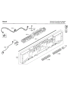 Control Panel parts for Bosch Dishwasher SHVM63W53N/01 from AppliancePartsPros.com