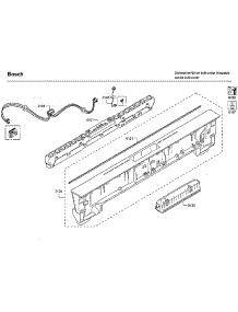 Control Panel parts for Bosch Dishwasher SHXM63WS5N/01 from AppliancePartsPros.com
