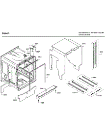 Frame parts for Bosch Dishwasher SHXM63WS5N/01 from AppliancePartsPros.com