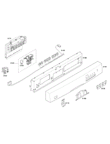 Control Panel parts for Bosch Dishwasher SHE43F05UC/48 from AppliancePartsPros.com