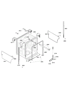 Cabinet parts for Bosch Dishwasher SHE43F05UC/48 from AppliancePartsPros.com