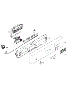 Control Panel parts for Bosch Dishwasher SHE42L15UC/47 from AppliancePartsPros.com