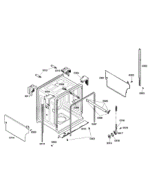 Cabinet parts for Bosch Dishwasher SHE42L15UC/47 from AppliancePartsPros.com