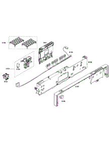 Front Panel parts for Bosch Dishwasher SHX45P01UC/53 from AppliancePartsPros.com