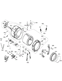 Drum parts for Bosch Washer WFMC5801UC/15 from AppliancePartsPros.com