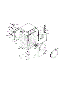 Frame parts for Bosch Washer WAP24202UC/14 from AppliancePartsPros.com
