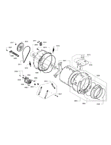 Drum parts for Bosch Washer WAP24202UC/14 from AppliancePartsPros.com