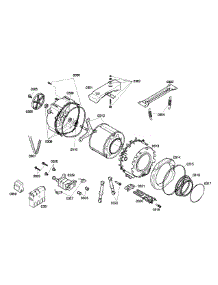 Drum parts for Bosch Washer WFL2090UC/23 from AppliancePartsPros.com