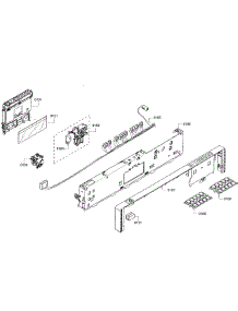 Control Panel parts for Bosch Dishwasher SHX55R52UC/64 from AppliancePartsPros.com
