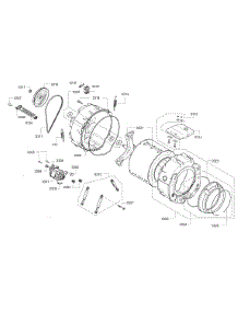 Drum Assembly parts for Bosch Washer WAP24202UC/05 from AppliancePartsPros.com