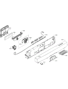 Control Panel parts for Bosch Dishwasher SHE43R56UC/64 from AppliancePartsPros.com