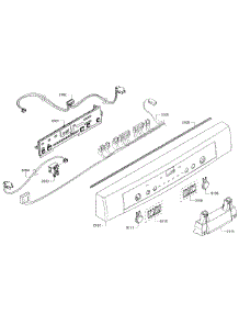 Control Panel parts for Bosch Dishwasher SHE3AR76UC/07 from AppliancePartsPros.com