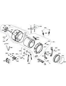 Drum Assembly parts for Bosch Washer WFMC5301UC/07 from AppliancePartsPros.com
