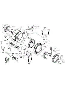 Drum Assembly parts for Bosch Washer WFMC5301UC/15 from AppliancePartsPros.com