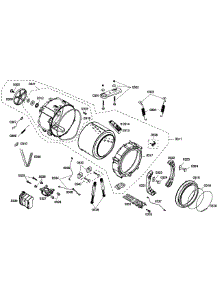 Drum Assembly parts for Bosch Washer WFMC5301UC/10 from AppliancePartsPros.com