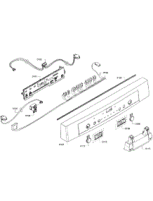 Control Panel parts for Bosch Dishwasher SHE3AR75UC/06 from AppliancePartsPros.com