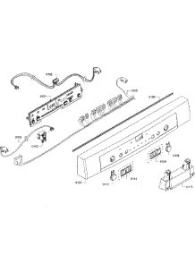 Control Panel parts for Bosch Dishwasher SHE3AR72UC/06 from AppliancePartsPros.com