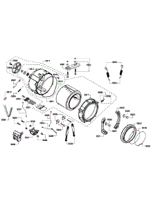 Drum Assembly parts for Bosch Washer WFMC5301UC/16 from AppliancePartsPros.com