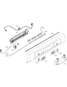 Control Panel parts for Bosch Dishwasher SHE3AR55UC/07 from AppliancePartsPros.com