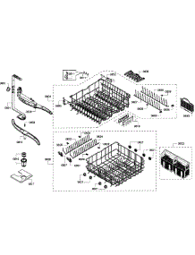 Baskets parts for Bosch Dishwasher SHE55C05UC/65 from AppliancePartsPros.com