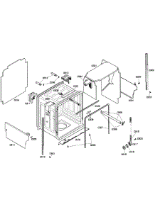 Cabinet parts for Bosch Dishwasher SHE55C05UC/50 from AppliancePartsPros.com
