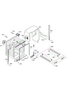 Cabinet parts for Bosch Dishwasher SHE43F15UC/61 from AppliancePartsPros.com