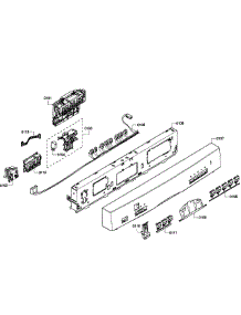 Control Panel parts for Bosch Dishwasher SHE55P05UC/64 from AppliancePartsPros.com