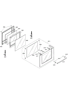 Door Assembly parts for Bosch Wall Oven HBL3360UC/01 from AppliancePartsPros.com