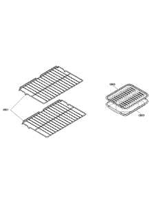 Shelfs parts for Bosch Wall Oven HBL3360UC/01 from AppliancePartsPros.com