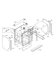 Frame & Cavity parts for Bosch Dishwasher SHE9PT55UC/01 from AppliancePartsPros.com