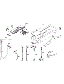 Control Panel parts for Bosch Washer WFMC530CUC/13 from AppliancePartsPros.com