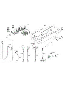 Control Panel parts for Bosch Washer WFMC530SUC/13 from AppliancePartsPros.com