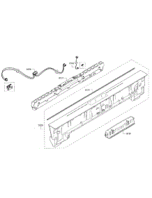 Control Panel parts for Bosch Dishwasher SHXN8U55UC/01 from AppliancePartsPros.com