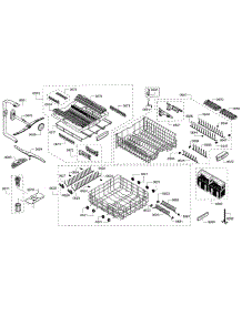 Rack parts for Bosch Dishwasher SHXN8U55UC/01 from AppliancePartsPros.com