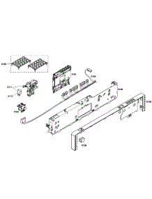 Control Panel parts for Bosch Dishwasher SHX43M05UC/53 from AppliancePartsPros.com