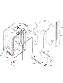 Cabinet parts for Bosch Dishwasher SHX4ATF5UC/21 from AppliancePartsPros.com