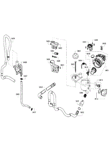 Pump Assembly parts for Bosch Dishwasher SHX4ATF5UC/21 from AppliancePartsPros.com