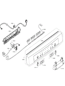 Control Panel parts for Bosch Dishwasher SHE3AR56UC/21 from AppliancePartsPros.com