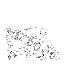 Drum  /  Tub parts for Bosch Washer WFMC1001UC/02 from AppliancePartsPros.com